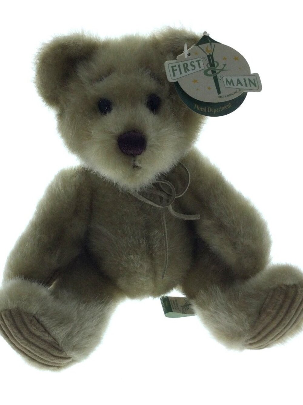 Vintage First & Main Minky Brown Teddy Bear Plush 1402 7.5"